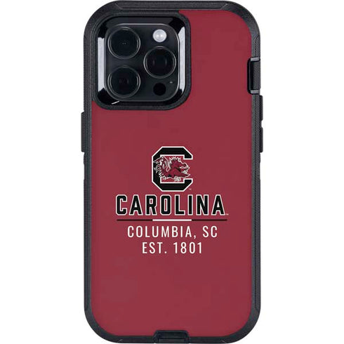 University of South Carolina Columbia SC, EST. 1801 Otterbox Defender iPhone Skin