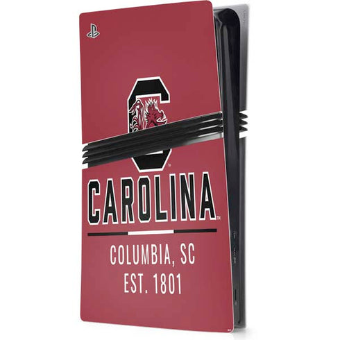 University of South Carolina Columbia SC, EST. 1801 PS5 Pro Console Skin