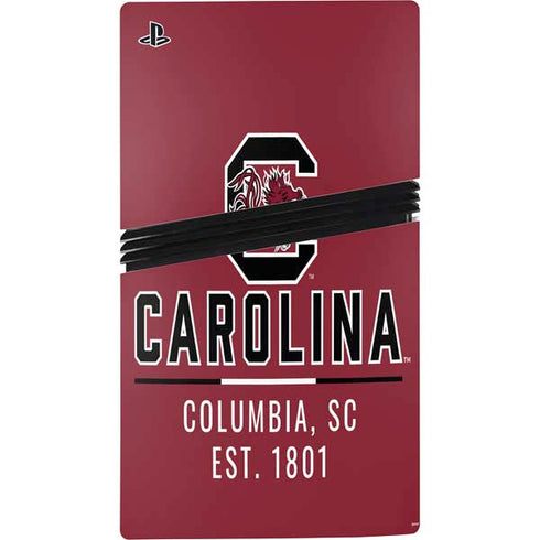 University of South Carolina Columbia SC, EST. 1801 PS5 Pro Disk Bundle Skin