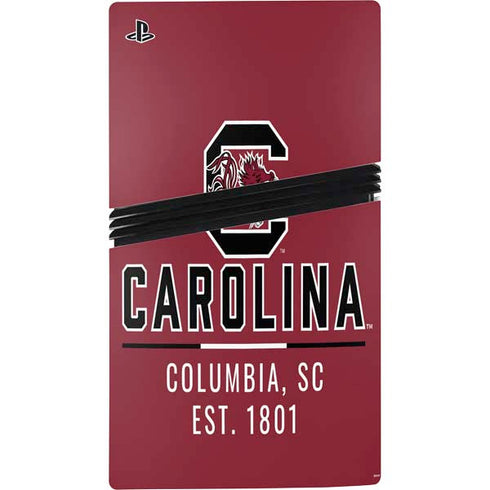 University of South Carolina Columbia SC, EST. 1801 PS5 Pro Disk Console Skin