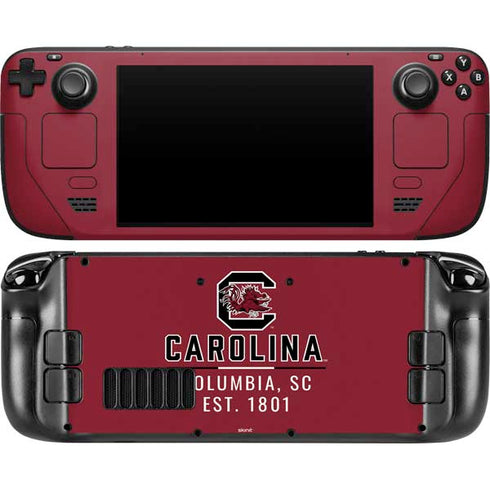 University of South Carolina Columbia SC, EST. 1801 Steam Deck Handheld Gaming Computer OLED Skin