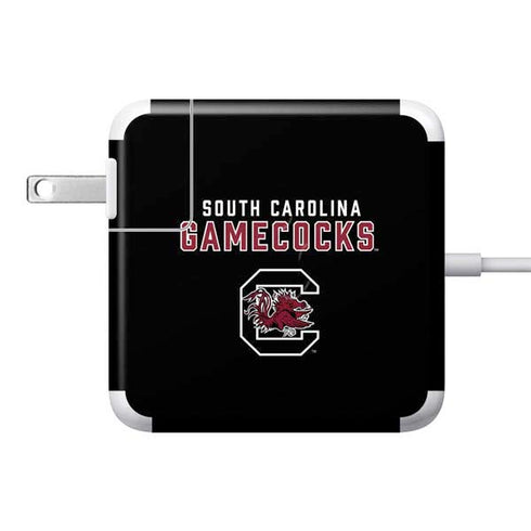 University of South Carolina Gamecocks Black 85W Power Adapter (15 and 17 inch MacBook Pro Charger) Skin