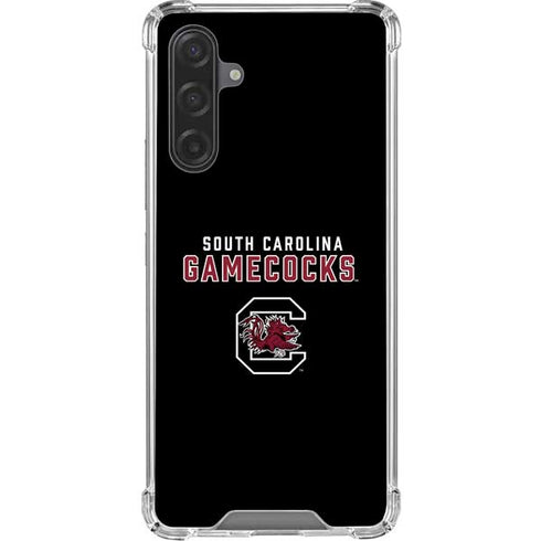 University of South Carolina Gamecocks Black Galaxy A17 Clear Case