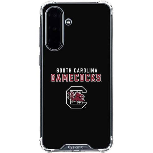 University of South Carolina Gamecocks Black Galaxy A36 5G Clear Case