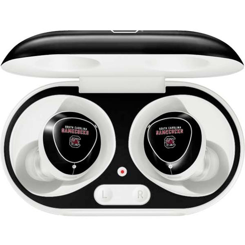 University of South Carolina Gamecocks Black Galaxy Buds Plus Skin