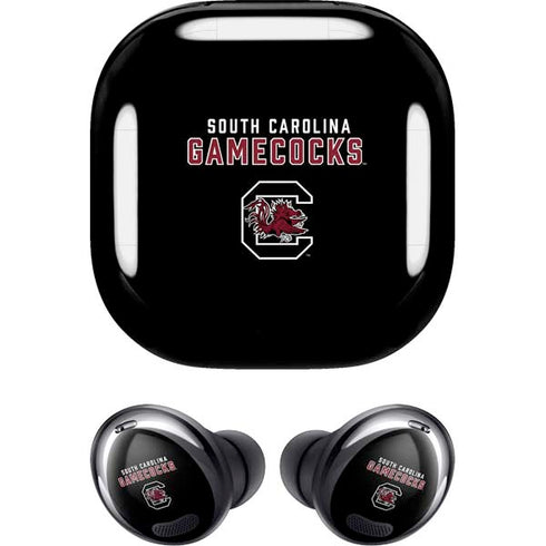 University of South Carolina Gamecocks Black Galaxy Buds Pro Skin