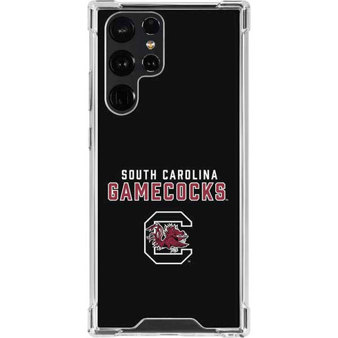 University of South Carolina Gamecocks Black Galaxy S23 Ultra Clear Case
