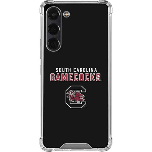University of South Carolina Gamecocks Black Galaxy S24 FE Clear Case