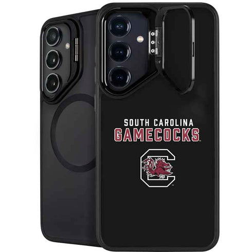 University of South Carolina Gamecocks Black Galaxy S25 Kickstand Case