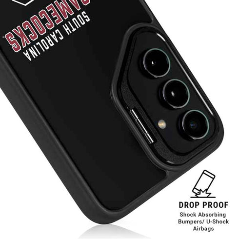 University of South Carolina Gamecocks Black Galaxy S25 Kickstand Case