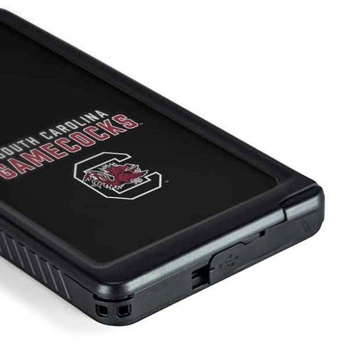University of South Carolina Gamecocks Black Galaxy S24 Ultra Waterproof Case