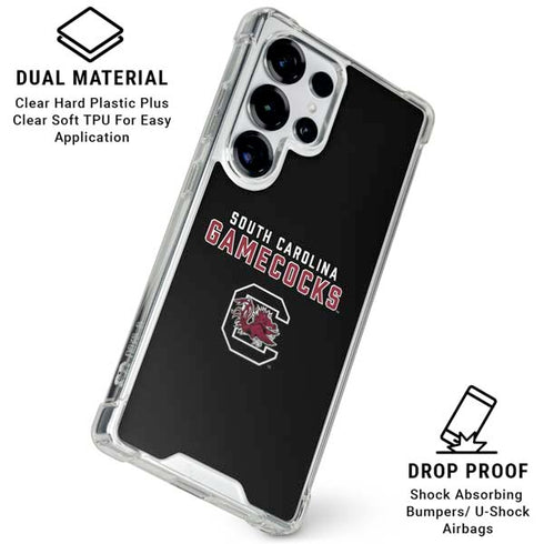 University of South Carolina Gamecocks Black Galaxy S25 Ultra Clear Case