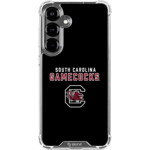 University of South Carolina Gamecocks Black Galaxy S26 Clear Case