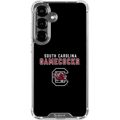 University of South Carolina Gamecocks Black Galaxy S26 Plus Clear Case