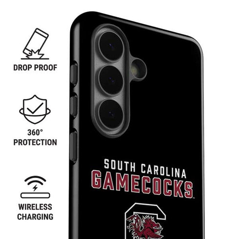 University of South Carolina Gamecocks Black Galaxy S26 Plus Impact Case