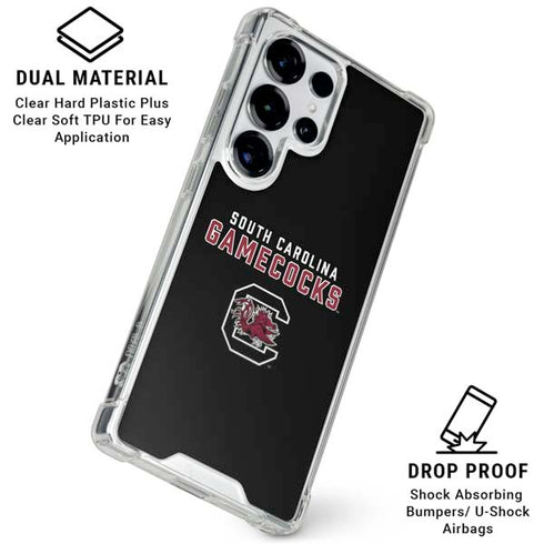 University of South Carolina Gamecocks Black Galaxy S26 Ultra Clear Case