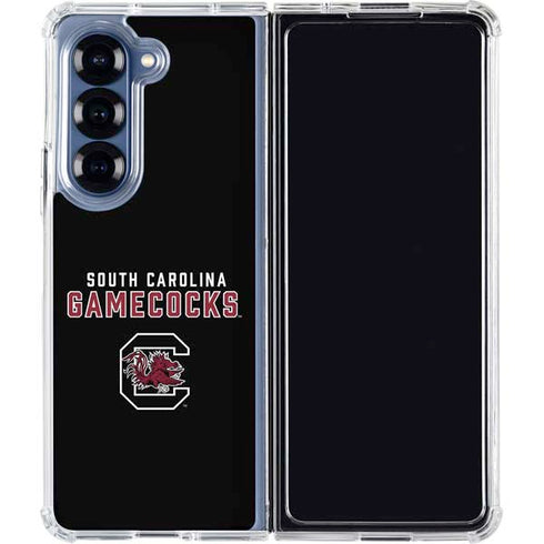 University of South Carolina Gamecocks Black Galaxy Z Fold7 Clear Case