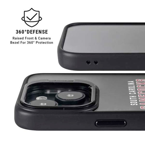 University of South Carolina Gamecocks Black iPhone 13 Kickstand Case