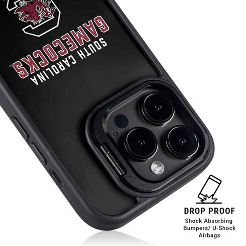 University of South Carolina Gamecocks Black iPhone 14 Pro Kickstand Case