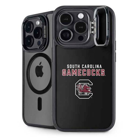 University of South Carolina Gamecocks Black iPhone 14 Pro Max Kickstand Case