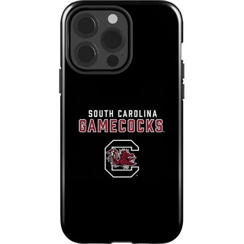 University of South Carolina Gamecocks Black iPhone 15 Pro Impact Case