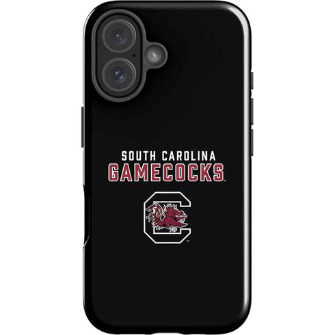 University of South Carolina Gamecocks Black iPhone 16 Impact Case