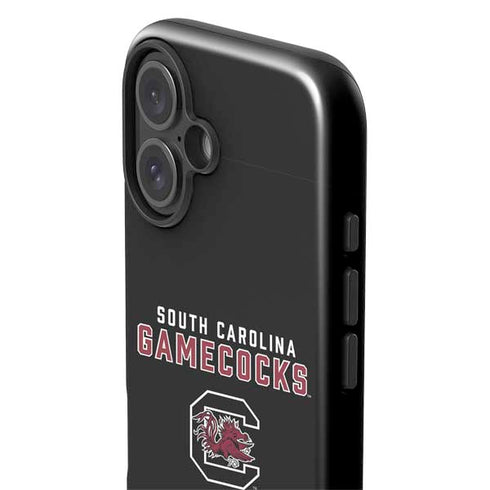 University of South Carolina Gamecocks Black iPhone 16 Impact Case