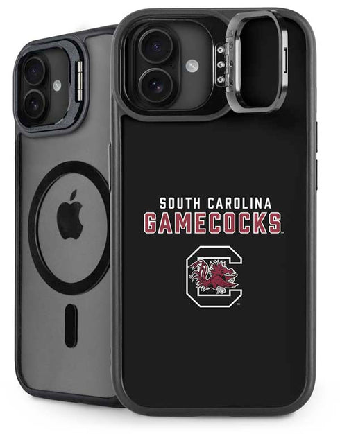 University of South Carolina Gamecocks Black iPhone 16 Plus Kickstand Case