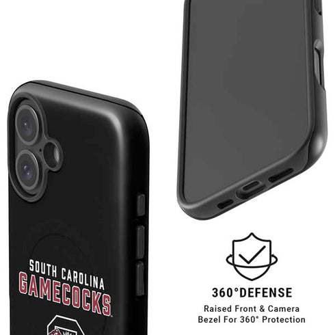 University of South Carolina Gamecocks Black iPhone 16 Plus Magsafe Impact Case