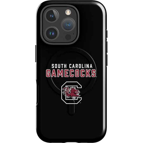 University of South Carolina Gamecocks Black iPhone 16 Pro Max Magsafe Impact Case