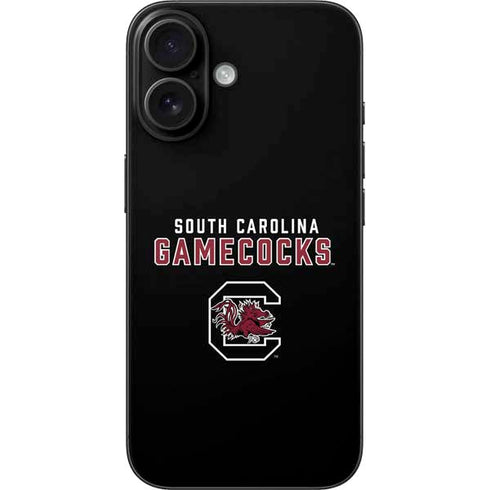 University of South Carolina Gamecocks Black iPhone 16 Skin