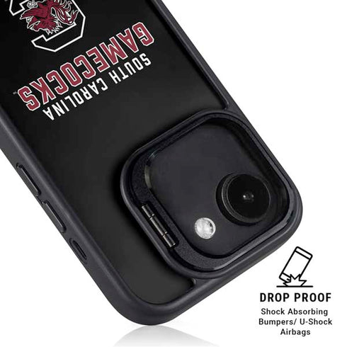 University of South Carolina Gamecocks Black iPhone 16e Kickstand Case