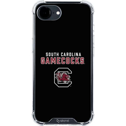 University of South Carolina Gamecocks Black iPhone 16e Clear Case