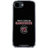 University of South Carolina Gamecocks Black iPhone 16e Clear Case