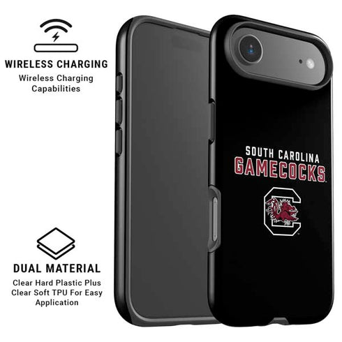 University of South Carolina Gamecocks Black iPhone 17 Air Magsafe Impact Case