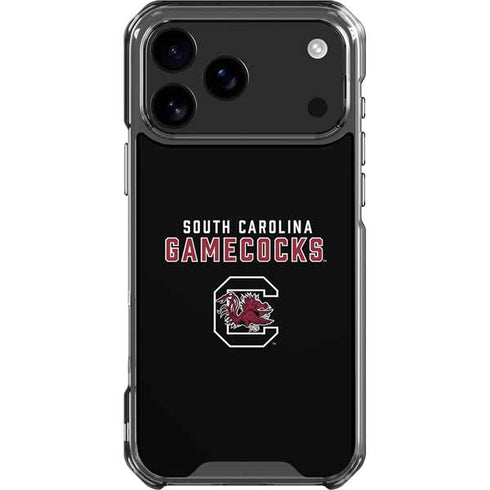 University of South Carolina Gamecocks Black iPhone 17 Pro Max Clear Case