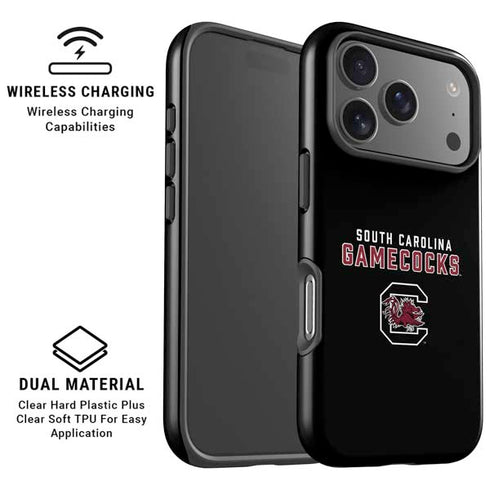 University of South Carolina Gamecocks Black iPhone 17 Pro Max Magsafe Impact Case