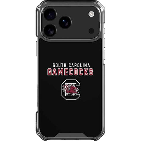University of South Carolina Gamecocks Black iPhone 18 Pro Max Clear Case