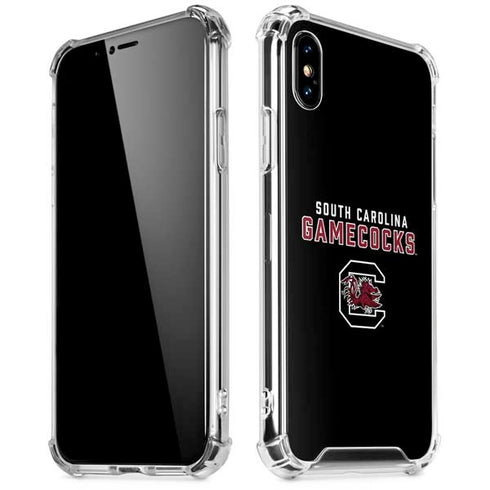 University of South Carolina Gamecocks Black iPhone X/XS Clear Case
