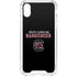 University of South Carolina Gamecocks Black iPhone XS Clear Case