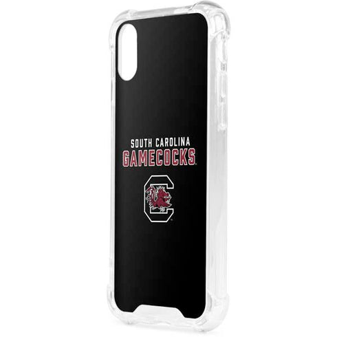 University of South Carolina Gamecocks Black iPhone XS Clear Case