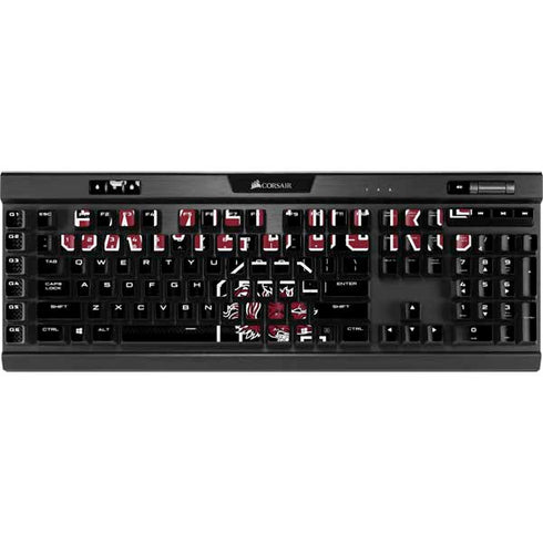 University of South Carolina Gamecocks Black K95 RGB PLATINUM Mechanical Gaming Keyboard Skin