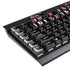 University of South Carolina Gamecocks Black K95 RGB PLATINUM Mechanical Gaming Keyboard Skin