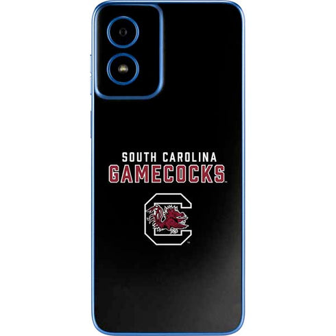 University of South Carolina Gamecocks Black Moto G Play 4G (2024) Skin
