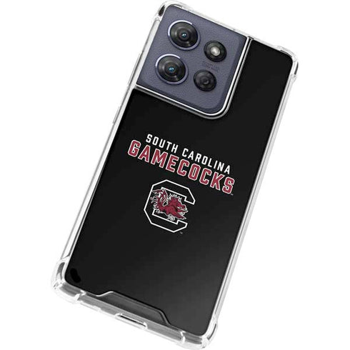 University of South Carolina Gamecocks Black Moto G Play 5G (2025) Clear Case