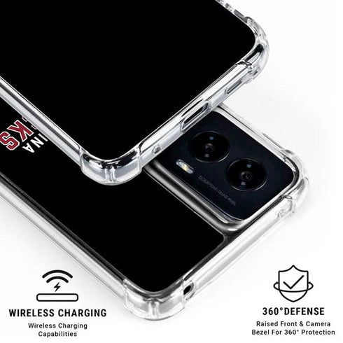 University of South Carolina Gamecocks Black Moto G Power 5G (2024) Clear Case