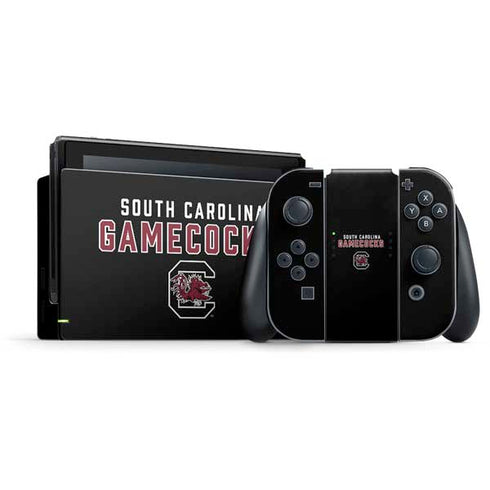 University of South Carolina Gamecocks Black Nintendo Skins