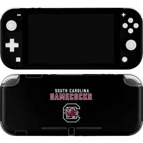 University of South Carolina Gamecocks Black Nintendo Switch Lite Skin