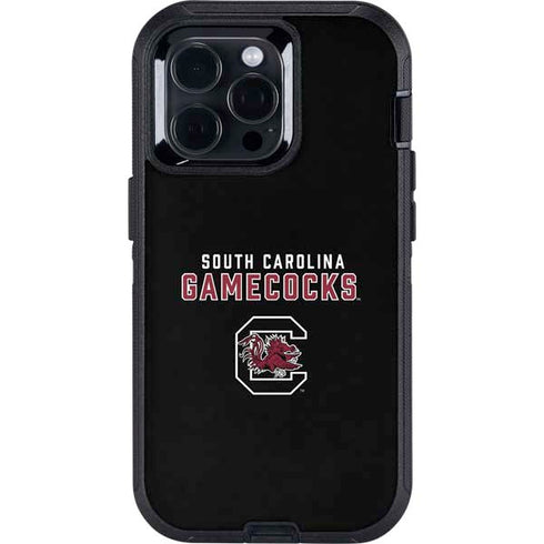 University of South Carolina Gamecocks Black Otterbox Defender iPhone Skin
