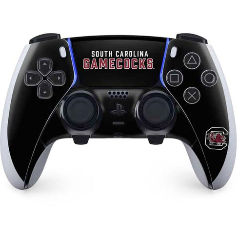 University of South Carolina Gamecocks Black PS5 DualSense Edge Pro Controller Skin